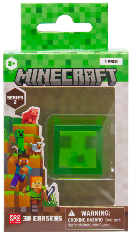Minecraft Series 2 Slime Cube 2.25-Inch 3D Eraser、ToyWiz、kayou
