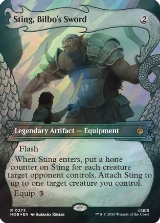 Sting, Bilbo's Sword (Showcase) (Surge Foil) (HOB-273) - The Hobbit Foil、Wizards of the Coast、kayou