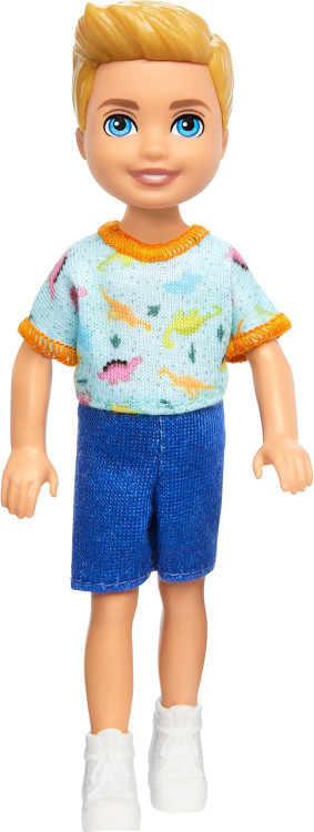Barbie Family & Friends Club Chelsea Chelsea Friend Blonde Boy Mini Doll Dino Shirt、ToyWiz、kayou