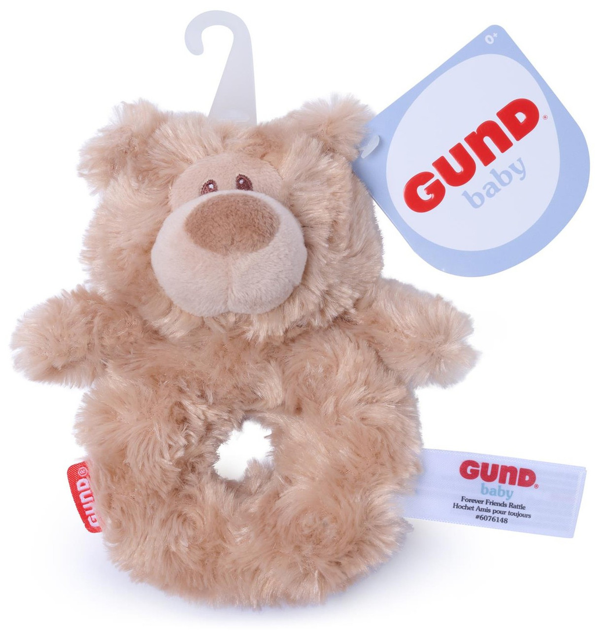 Gund Baby Forever Friends Philbin Teddy Bear Plush Rattle、ToyWiz、kayou