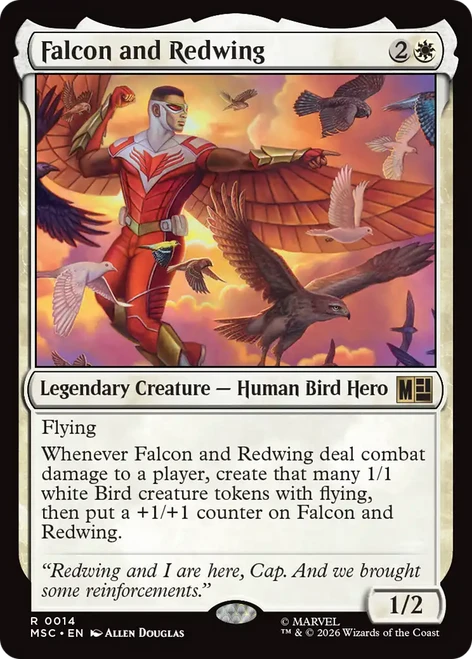 Falcon and Redwing (Surge Foil) | Marvel Super Heroes Commander、Magic: The Gathering、kayou