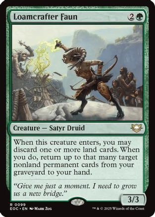 Loamcrafter Faun (EOC-099) - Commander: Edge of Eternities、Wizards of the Coast、kayou