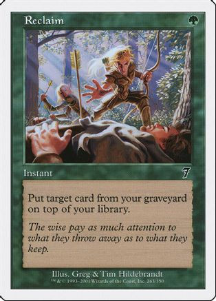 Reclaim (7ED-263) - 7th Edition、Wizards of the Coast、kayou