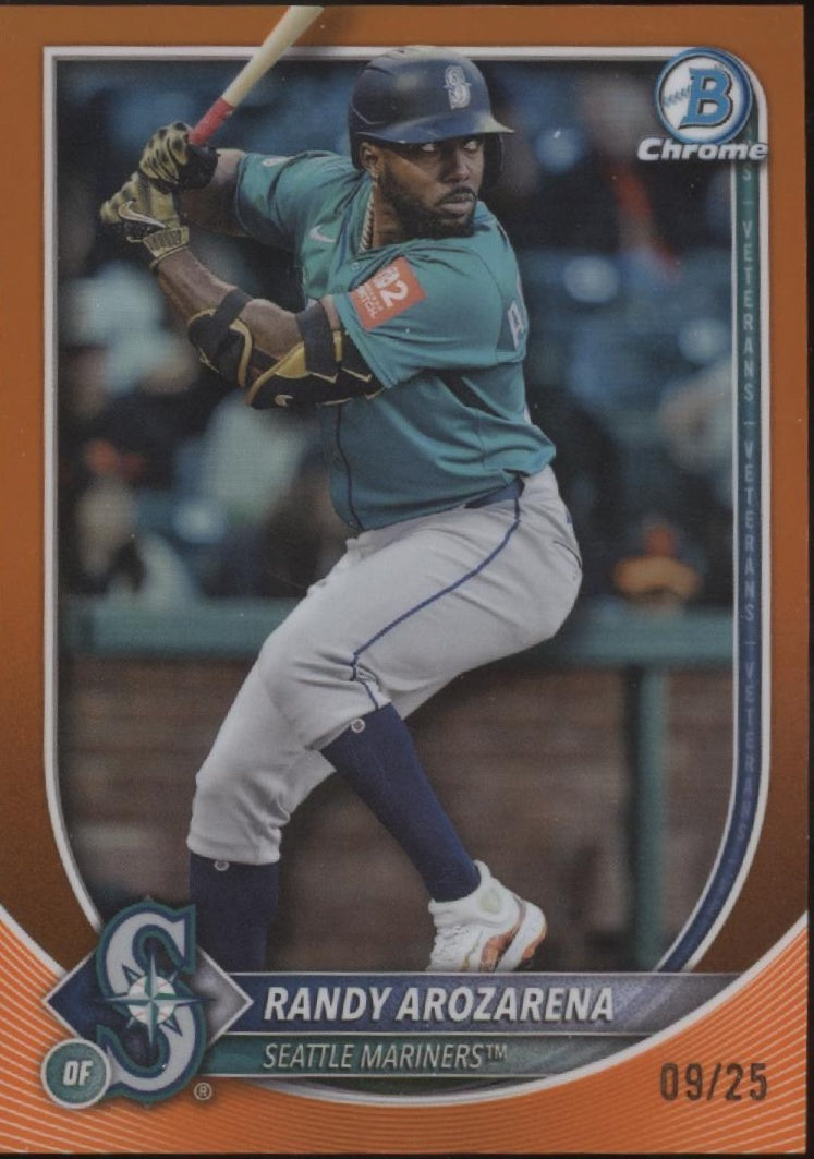 Randy Arozarena 2025 Bowman Chrome Orange Refractor 09/25 #35、Collector Store LLC、kayou