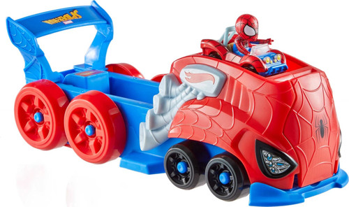 Hot Wheels Spider-Man: Brand New Day Superstar Speeders Spider-Man Vehicle Launcher、ToyWiz、kayou