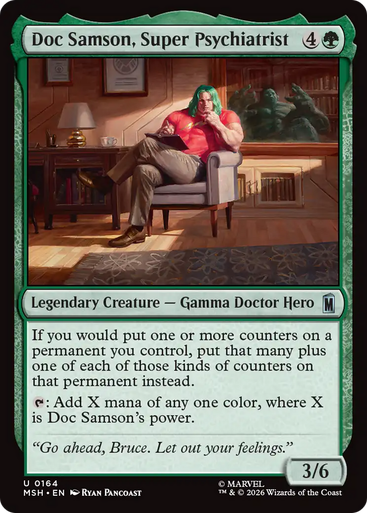 Doc Samson, Super Psychiatrist (Foil) | Marvel Super Heroes、Magic: The Gathering、kayou
