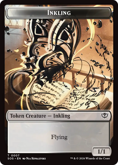 Secrets of Strixhaven - Inkling Token (#7) | Secrets of Strixhaven、Magic: The Gathering、kayou