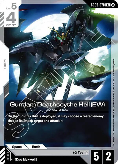Trading Card Game Freedom Ascension Common Gundam Deathscythe Hell GD05-078 EW、ToyWiz、kayou