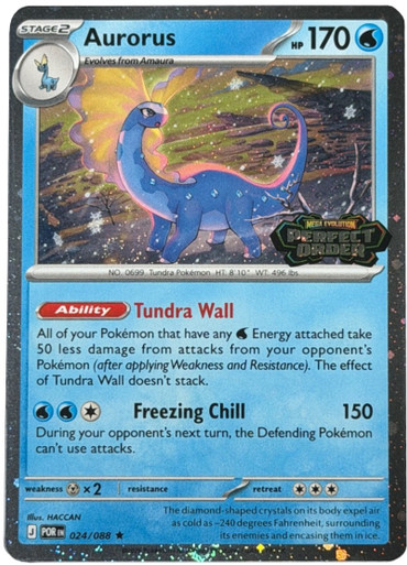 ME Perfect Order 024/088 Aurorus (Cosmo Holo Perfect Order Stamp)、Pokemon、kayou