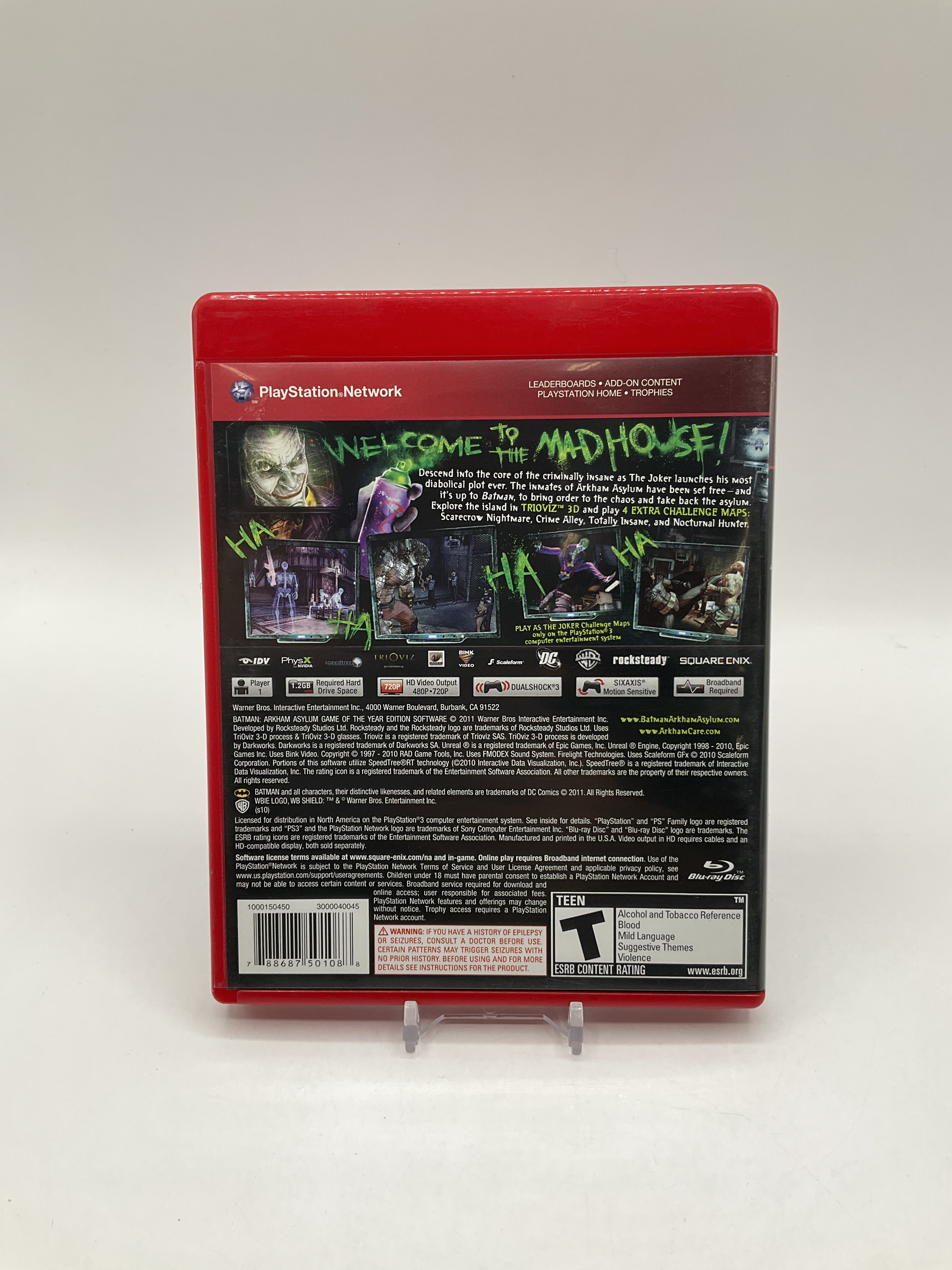 Batman: Arkham Asylum Game of the Year Greatest Hits Playstation 3 Used #2、Collector Store LLC - VG、kayou