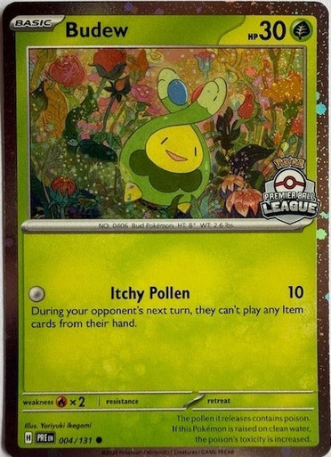 SV Prismatic Evolutions 004/131 Budew (Premier Ball League Promo)、Pokemon、kayou