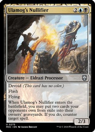 Ulamog's Nullifier (Ripple Foil) (M3C-275) - Modern Horizons 3 Commander Foil、Wizards of the Coast、kayou