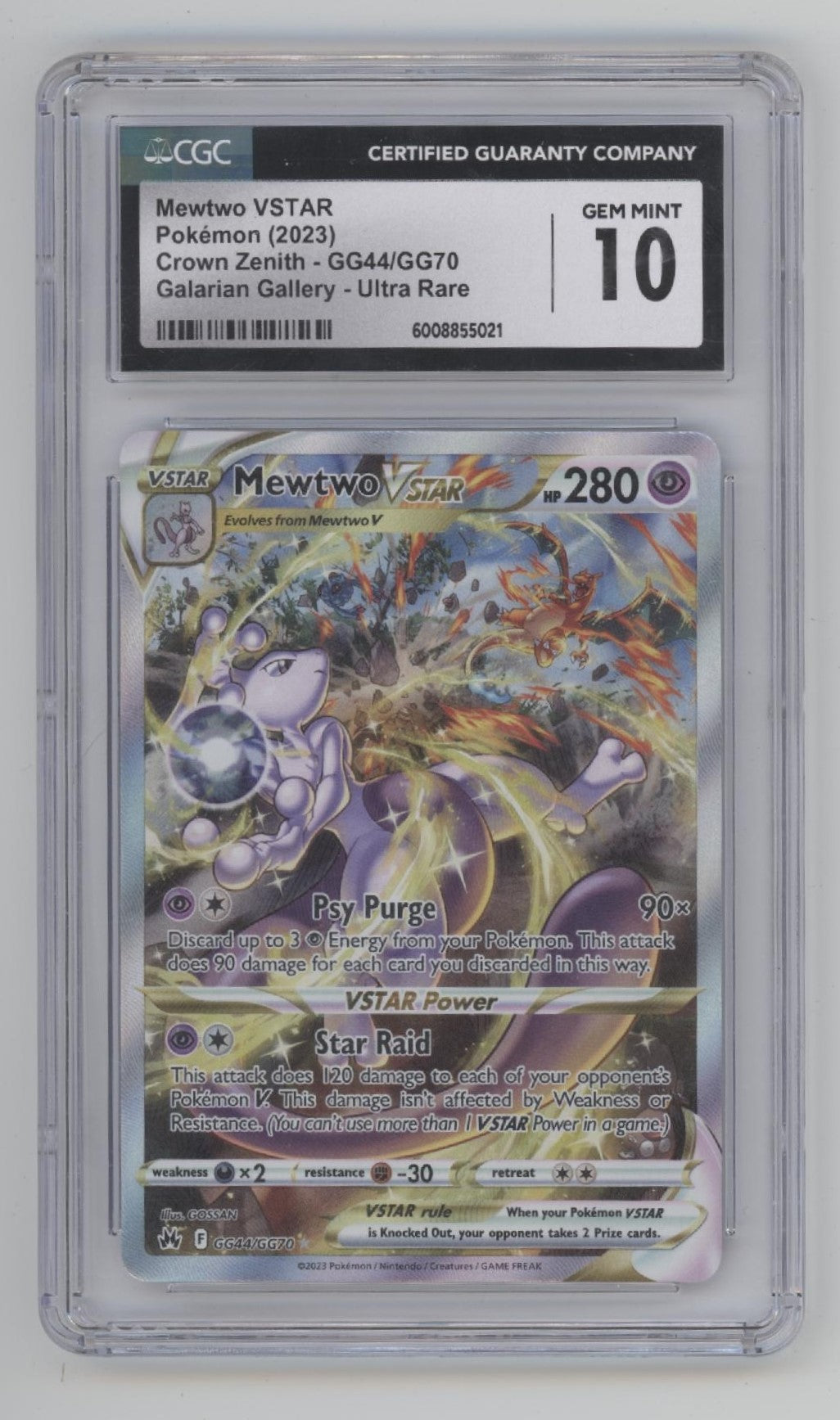 Mewtwo VSTAR Pokemon Crown Zenith Galarian Gallery Holo #GG44 CGC 10 #2、Collector Store LLC Gaming、kayou