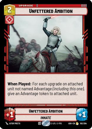 Unfettered Ambition (182/264) - Ashes of the Empire、Fantasy Flight Games、kayou