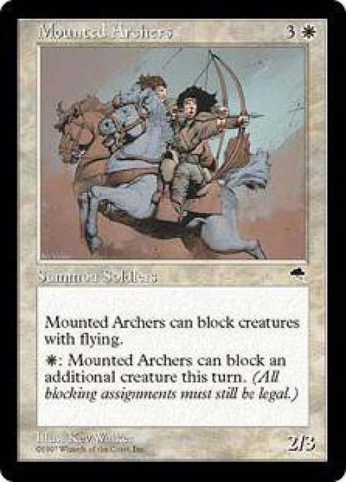 MtG Tempest Common Mounted Archers #30 Lightly Played、ToyWiz、kayou