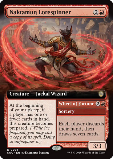 Naktamun Lorespinner // Wheel of Fortune (Extended Art) | Secrets of Strixhaven Commander、Magic: The Gathering、kayou