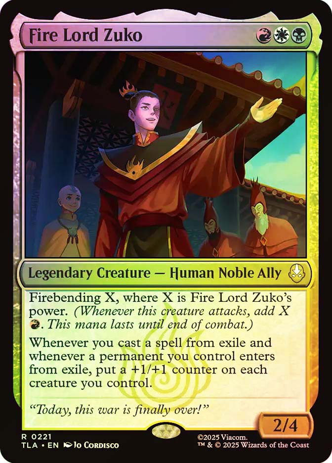 Fire Lord Zuko、Magic: The Gathering、kayou