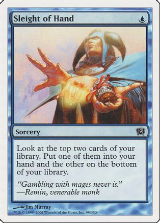 Sleight of Hand (9ED-099) - 9th Edition Foil、Wizards of the Coast、kayou