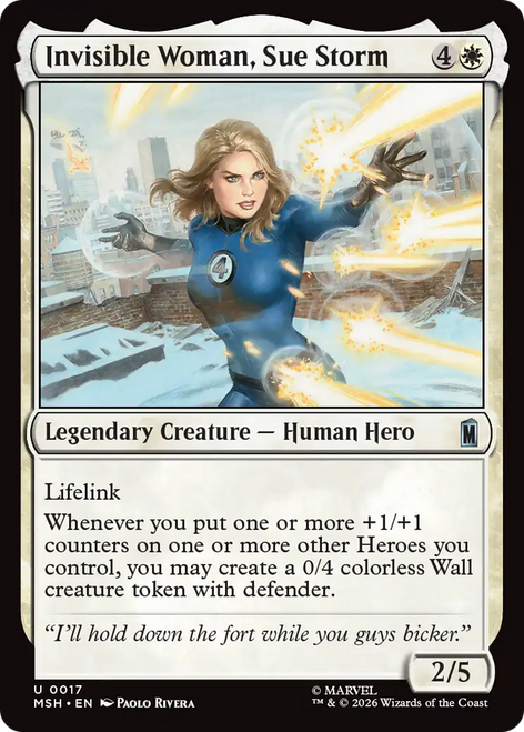 Invisible Woman, Sue Storm (Foil) | Marvel Super Heroes、Magic: The Gathering、kayou