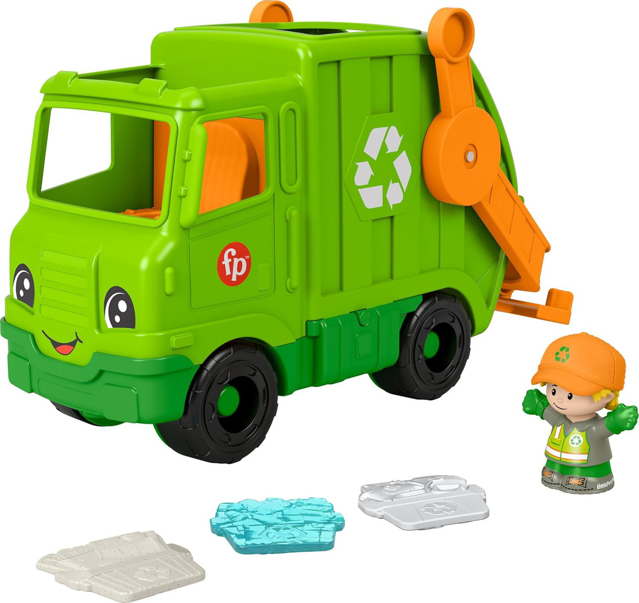 Fisher Price Little People Recycling Truck Vehicle & Figure Set with Sound、ToyWiz、kayou
