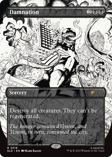 Damnation (Foil) (Secret Lair - Marvel's Spider-Man: Venom Unleashed Inks) | Secret Lair Drops、Magic: The Gathering、kayou