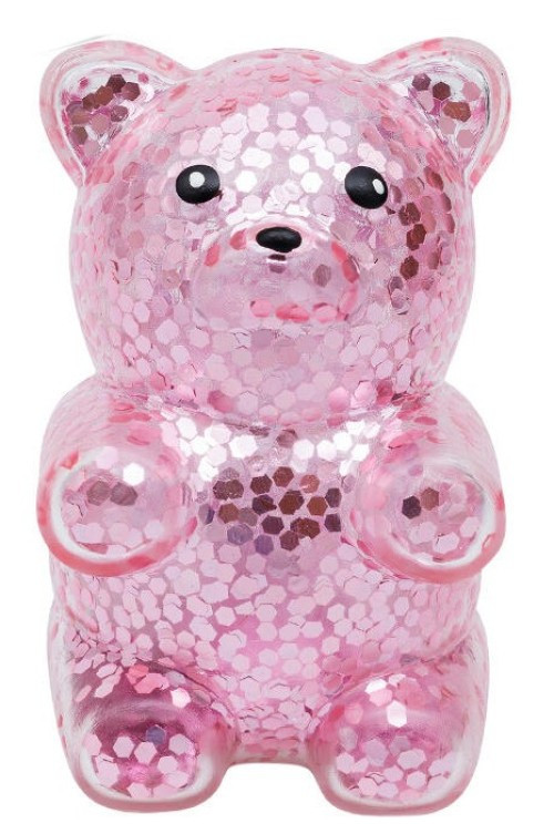 Irre-Squish-Tible! Glittery Air Bear PINK 6-Inch Squishy Toy、ToyWiz、kayou