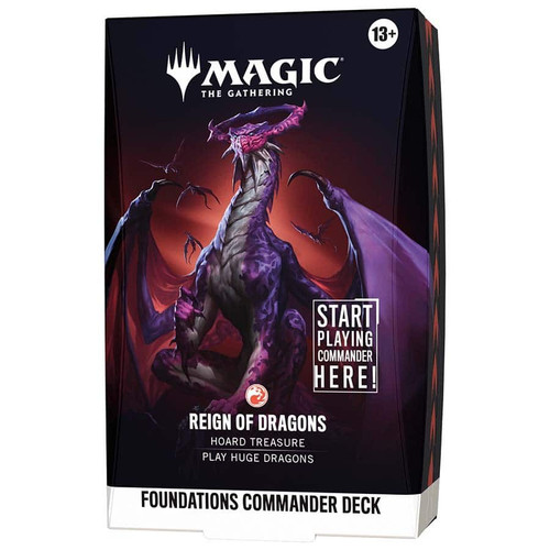 MtG Foundations Reign of Dragons Commander Deck 110 Cards (Pre-Order ships October)、ToyWiz、kayou