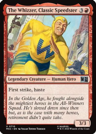 The Whizzer, Classic Speedster (MSC-710) - Commander: Marvel Super Heroes、Wizards of the Coast、kayou