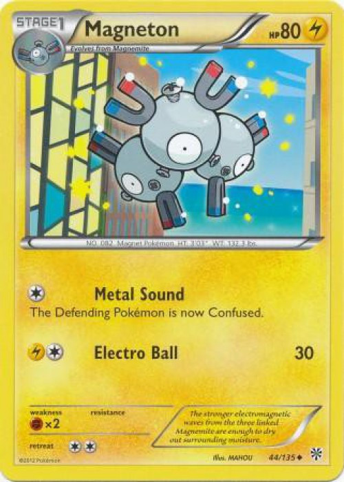 Pokemon Trading Card Game Black & White Plasma Storm Reverse Holo Magneton #44 Lightly Played、ToyWiz、kayou