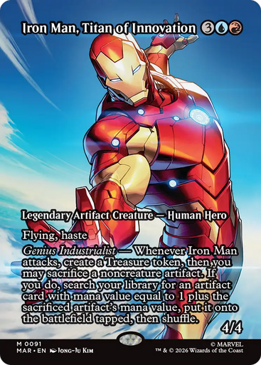 Iron Man, Titan of Innovation (Borderless Source Material) | Marvel Universe、Magic: The Gathering、kayou