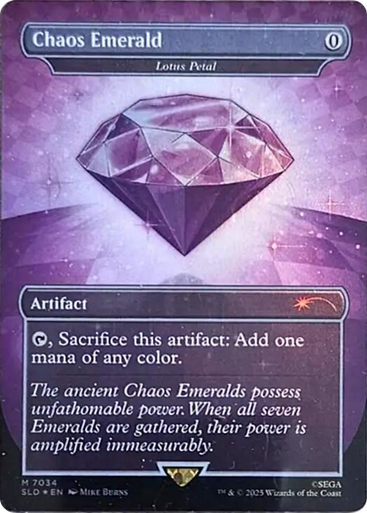Lotus Petal Chaos Emerald (#7034) (Foil) (Secret Lair - Sonic: Chaos Emeralds) | Secret Lair Drops、Magic: The Gathering、kayou