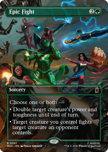Epic Fight (Borderless Scene Foil) | Marvel Super Heroes、Magic: The Gathering、kayou