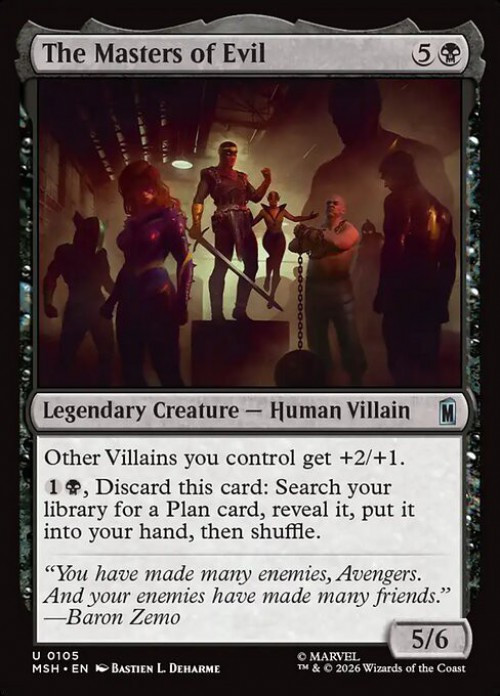 MtG Marvel Super Heroes Uncommon FOIL The Masters of Evil #105、ToyWiz、kayou