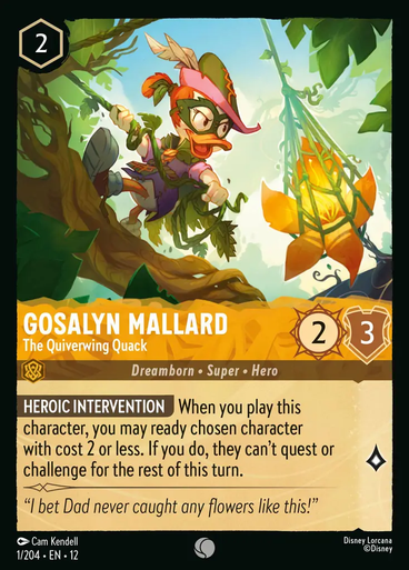 Gosalyn Mallard - The Quiverwing Quack (Foil) | Wilds Unknown、Disney Lorcana、kayou