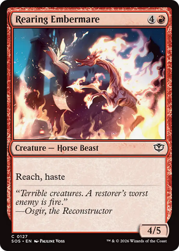 Rearing Embermare (Foil) | Secrets of Strixhaven、Magic: The Gathering、kayou