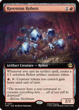 Ravenous Robots (Extended Art) (TMT-271) - Teenage Mutant Ninja Turtles Foil、Wizards of the Coast、kayou