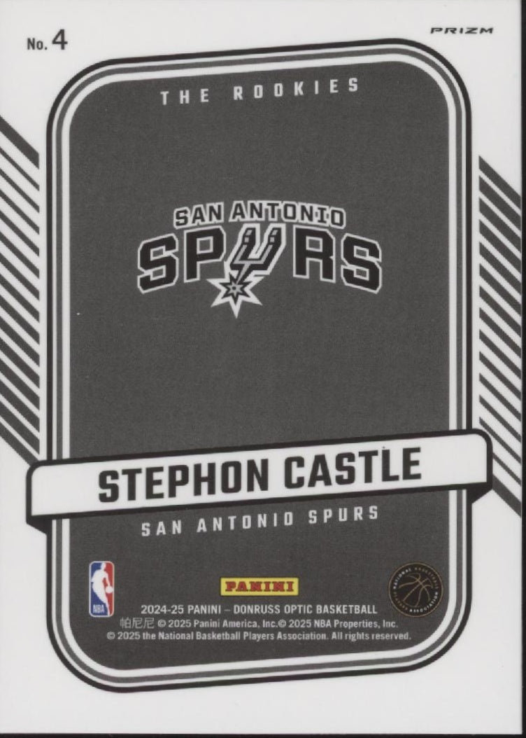 Stephon Castle 2024-25 Donruss Optic The Rookies Red International Prizm #4、Collector Store LLC、kayou
