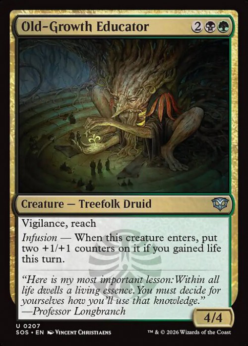 MtG Secrets of Strixhaven Uncommon Old-Growth Educator #207、ToyWiz、kayou