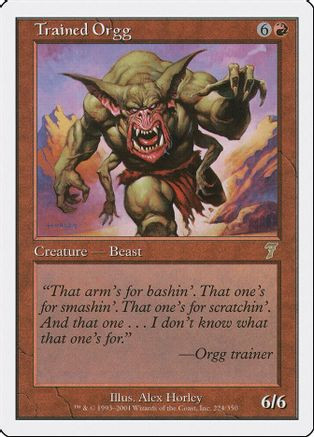Trained Orgg (7ED-224) - 7th Edition Foil、Wizards of the Coast、kayou