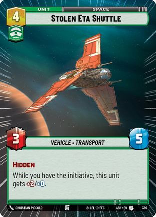 Stolen Eta Shuttle (Hyperspace) (389) - Ashes of the Empire、Fantasy Flight Games、kayou
