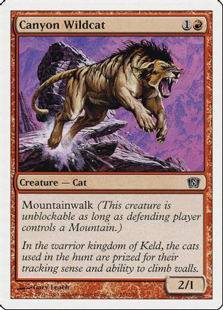 Canyon Wildcat (8ED-181) - 8th Edition、Wizards of the Coast、kayou