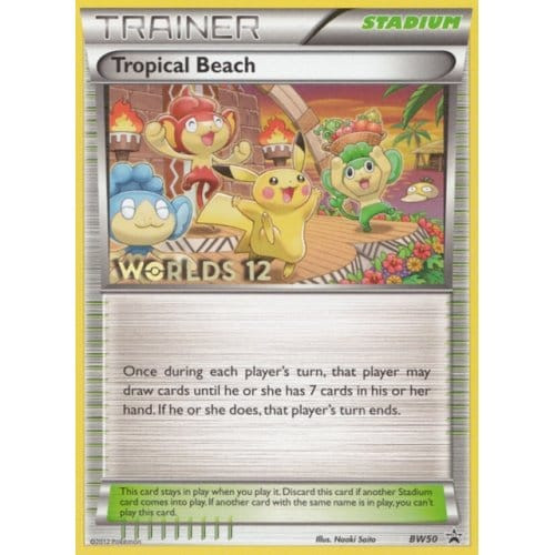 Black & White Promo BW50 Tropical Beach Worlds 2012 (Finalist Stamp)、Pokemon、kayou