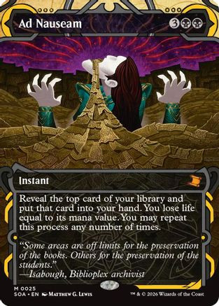 Ad Nauseam (SOA-025) - Secrets of Strixhaven: Mystical Archive Foil、Wizards of the Coast、kayou