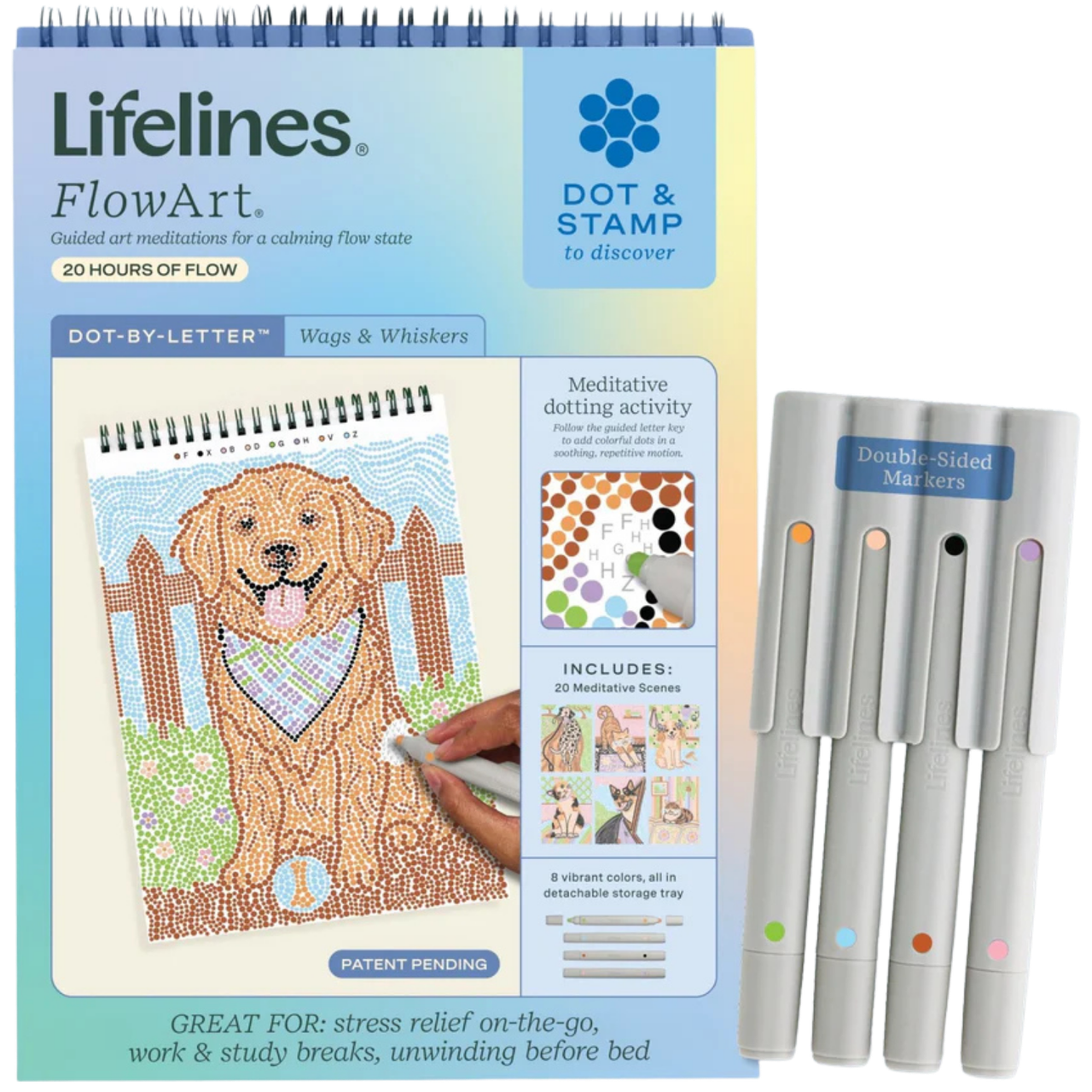 Lifelines FlowArt: Dot-By-Letter - Wags & Whiskers、Lifelines、kayou
