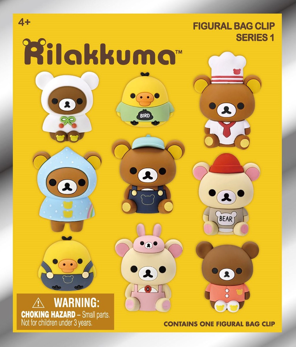 3D Figural Foam Bag Clip Rilakkuma Series 1 2-Inch Mystery Pack 1 RANDOM Figure、ToyWiz、kayou