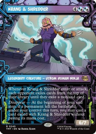 Krang & Shredder (Showcase) (TMT-245) - Teenage Mutant Ninja Turtles Foil、Wizards of the Coast、kayou