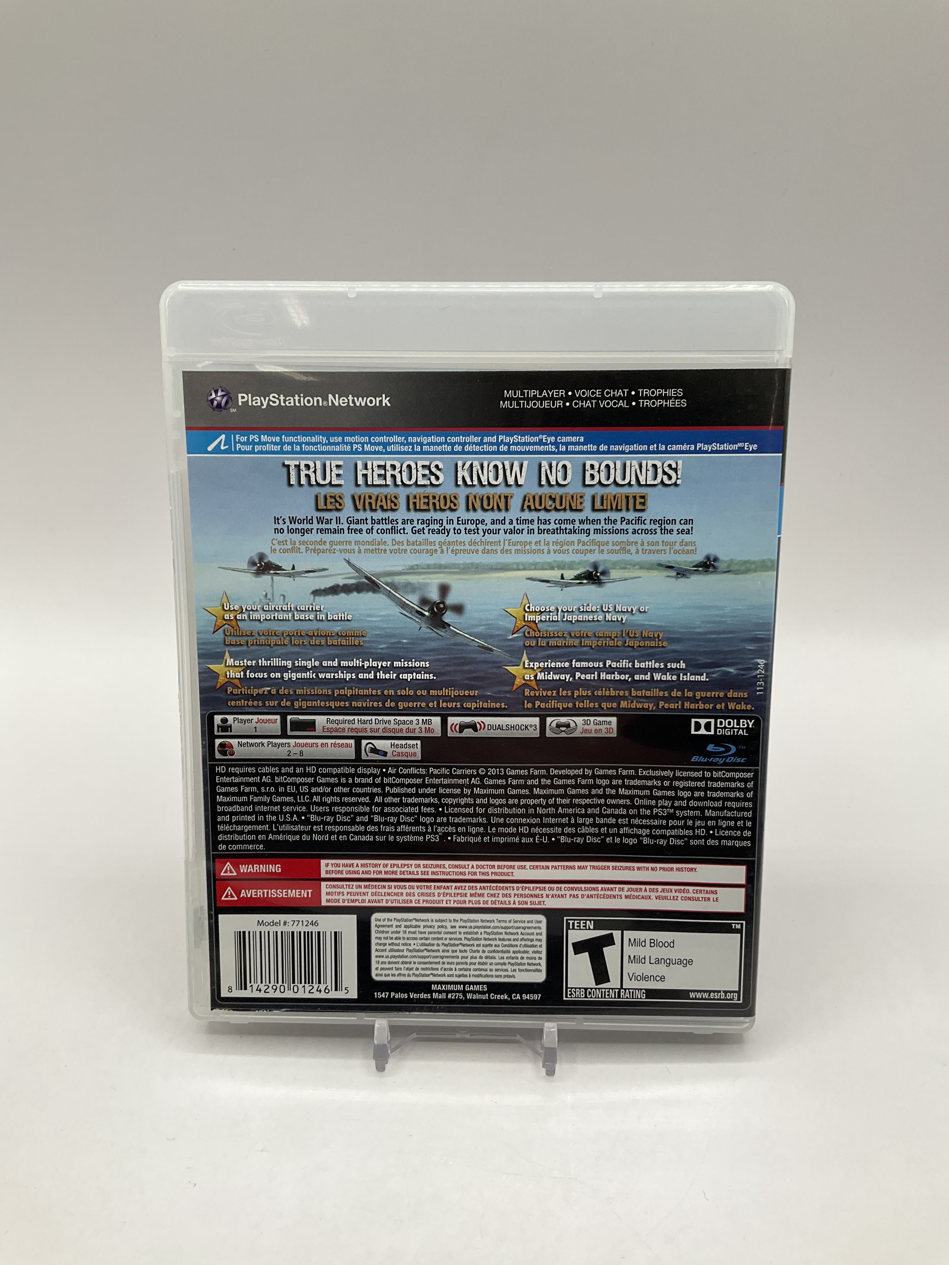 Air Conflicts: Pacific Carriers Playstation 3 Used、Collector Store LLC - VG、kayou