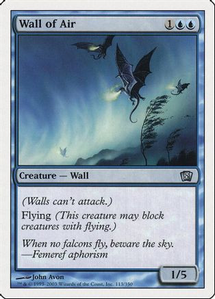 Wall of Air (8ED-113) - 8th Edition Foil、Wizards of the Coast、kayou