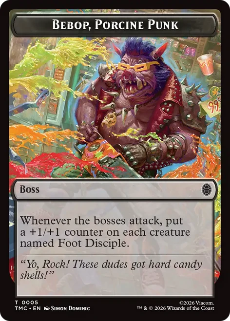 Teenage Mutant Ninja Turtles Commander - Bebop, Porcine Punk Token | Teenage Mutant Ninja Turtles Eternal、Magic: The Gathering、kayou