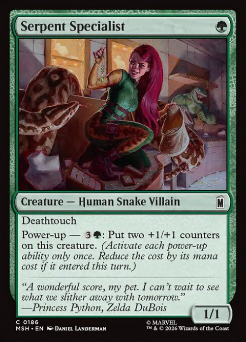 MtG Marvel Super Heroes Common Serpent Specialist #186、ToyWiz、kayou